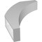 Ekena Millwork 3 1/2-in. W x 16-in. D x 24-in. H Thorton Architectural Grade PVC Knee Brace BRCP035X16X24THR - alternate 5